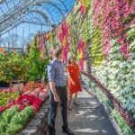A person and person standing in a garden Description automatically generated