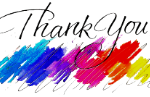 A colorful brush strokes on a black background Description automatically generated