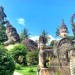 A group of statues in a park Description automatically generated