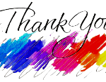 A colorful brush strokes on a black background Description automatically generated
